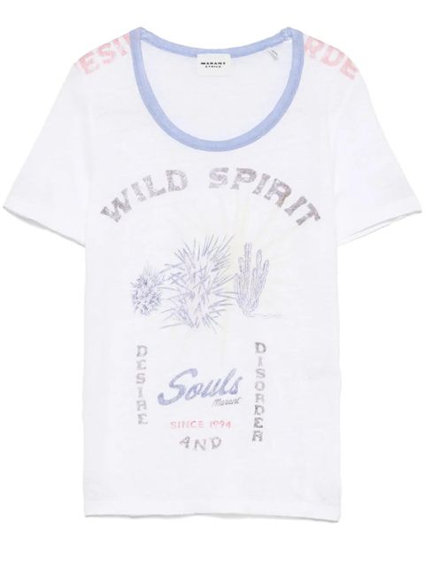 MARANT ÉTOILE Kiliann T-shirt - White - zdjęcie produktu nr 1