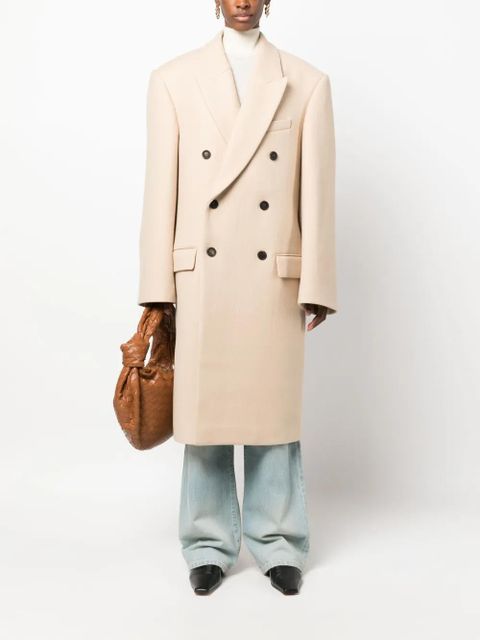 WARDROBE.NYC x Hailey Bieber virgin wool coat - Neutrals - zdjęcie produktu nr 2