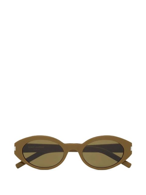Saint Laurent oval-frame sunglasses - Brown - zdjęcie produktu nr 1