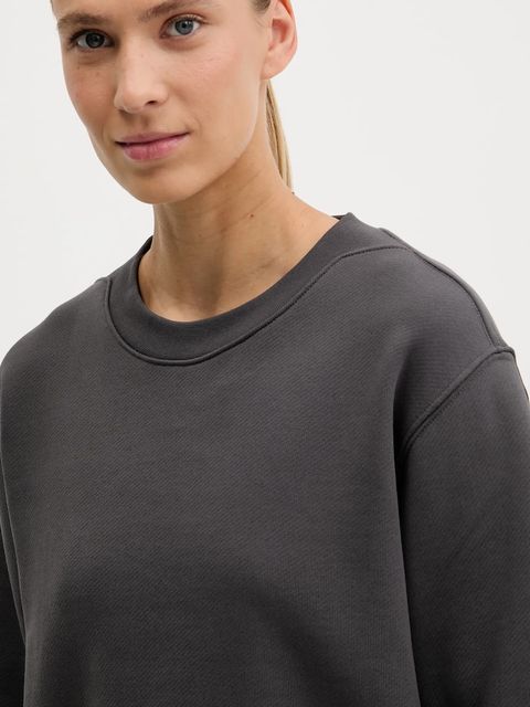 The North Face bluza bawełniana Dome Relaxed damska kolor szary gładka NF0A8EU4RHI1