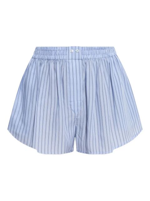 Alexander Wang striped elastic-waist shorts - Blue - zdjęcie produktu nr 1