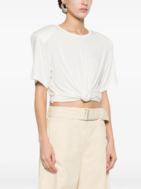 Magda Butrym knot-detail T-shirt - White