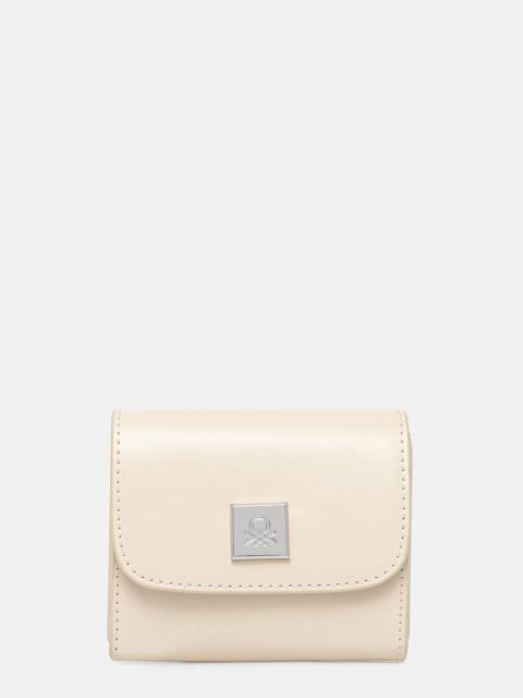 United Colors of Benetton portfel damski kolor beżowy 6QTUDY075