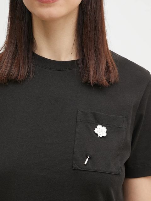 Kenzo t-shirt bawełniany damski kolor czarny FF52TS1504SG.99J