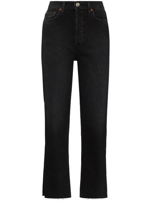 RE/DONE '70s Stone Pipe straight-leg jeans - Black - zdjęcie produktu nr 1