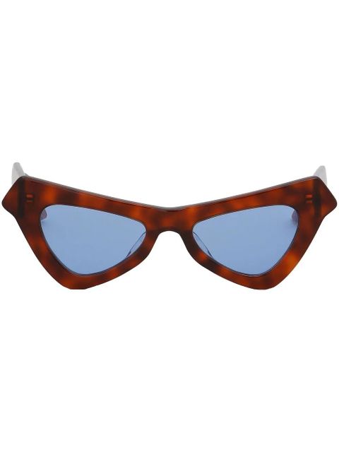 Marni Eyewear Fairy Pool triangular-frame sunglasses - Red - zdjęcie produktu nr 1