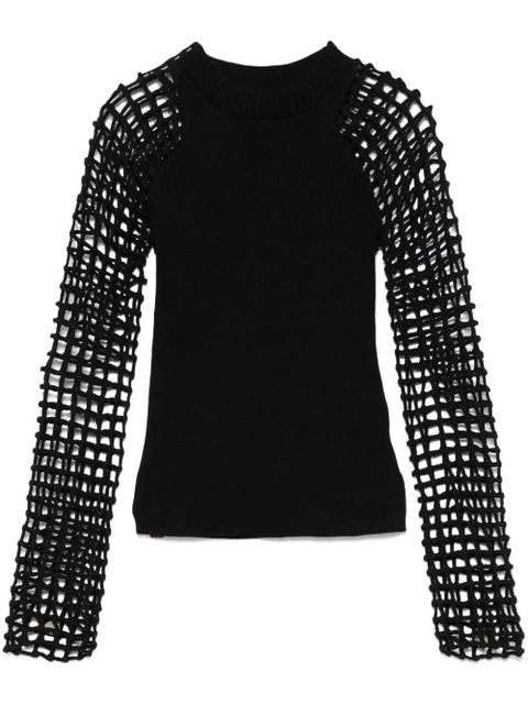 Isa Boulder spider-net long-sleeve sweater - Black - zdjęcie produktu nr 1