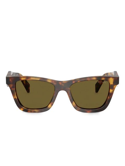 Prada Eyewear tortoiseshell square-frame sunglasses - Green - zdjęcie produktu nr 1