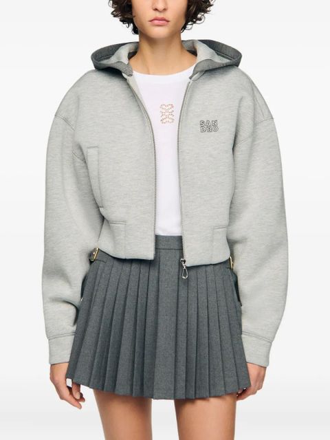 SANDRO zip-up hoodie - Grey - zdjęcie produktu nr 2