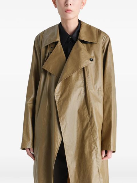 LEMAIRE belted wrap coat - Neutrals