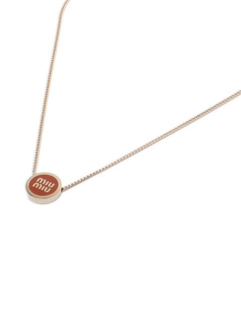 Miu Miu logo necklace - Metallic - zdjęcie produktu nr 2