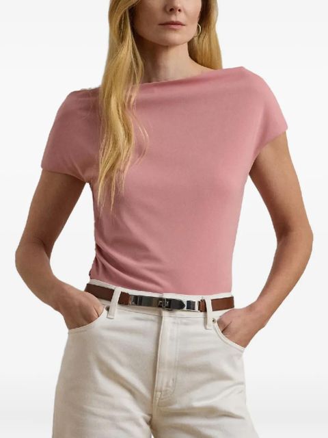 Lauren Ralph Lauren ruched T-shirt - Pink - zdjęcie produktu nr 2