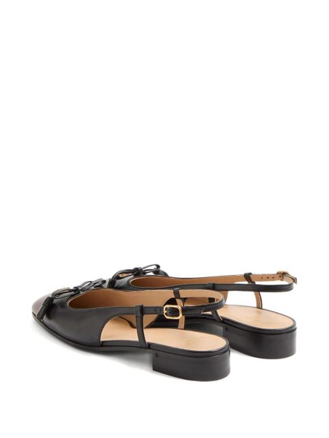 Valentino Garavani 25mm Valet du Roi slingback ballet flats - Black