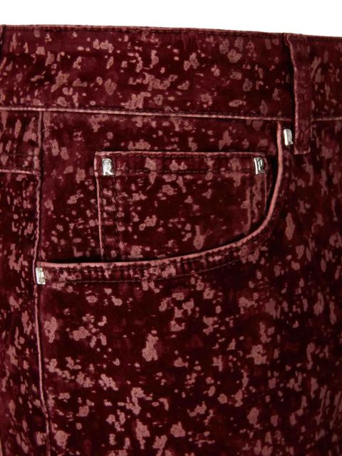 Rabanne laser print baggy trousers - Red - zdjęcie produktu nr 2