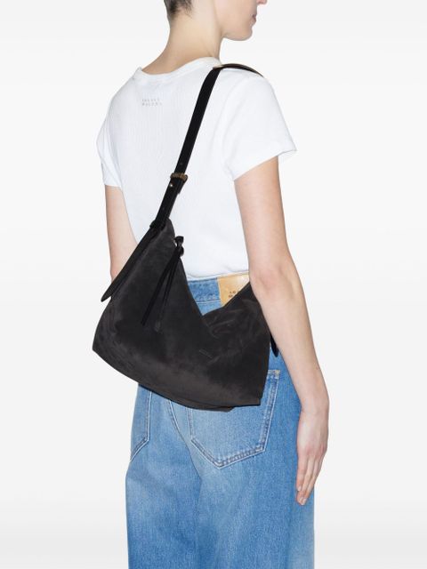 ISABEL MARANT Leyden suede shoulder bag - Grey