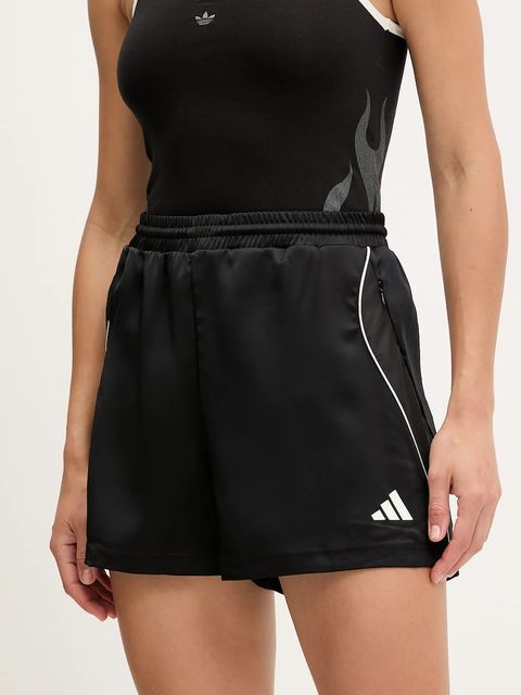 adidas szorty Stadium damskie kolor czarny z aplikacją high waist JL7001 - zdjęcie produktu nr 1