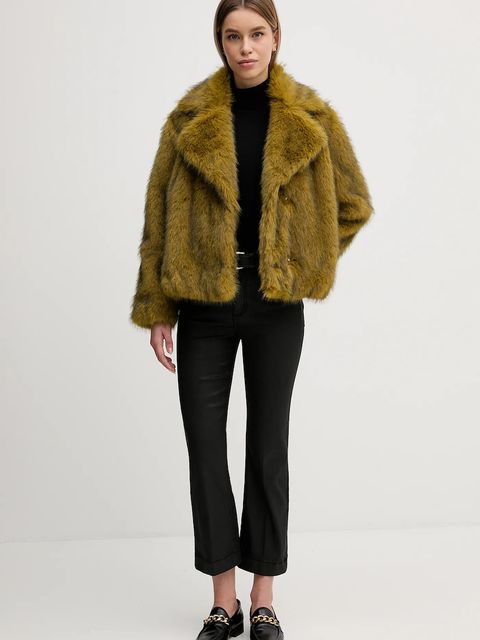 Pedro del Hierro spodnie damskie kolor czarny dzwony high waist 7602532 - zdjęcie produktu nr 2