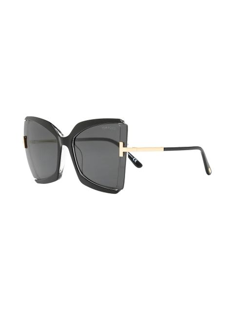 TOM FORD Eyewear oversized butterfly-frame sunglasses - Black - zdjęcie produktu nr 2