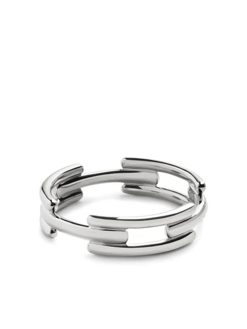 Monica Vinader Signature Link stacking ring - Silver - zdjęcie produktu nr 1