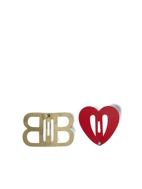 Balenciaga logo clip set - Gold - zdjęcie produktu nr 2