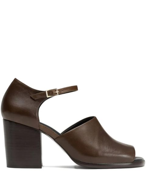 LEMAIRE 80mm open-toe block-heel sandals - Brown - zdjęcie produktu nr 1