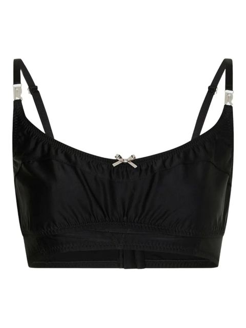 Rabanne bow-embellished tank top - Black - zdjęcie produktu nr 1