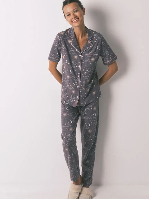 women'secret komplet piżamowy bawełniany damska kolor szary bawełniana 3792069 - zdjęcie produktu nr 1