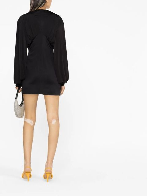 The Attico Judy split-sleeve minidress - Black