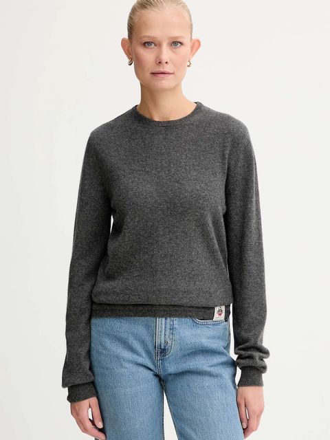 Bally sweter kaszmirowy damski kolor szary lekki WKN07P - zdjęcie produktu nr 1