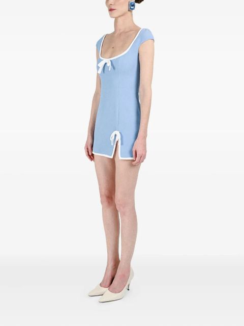 Rowen Rose bow-detail dress - Blue