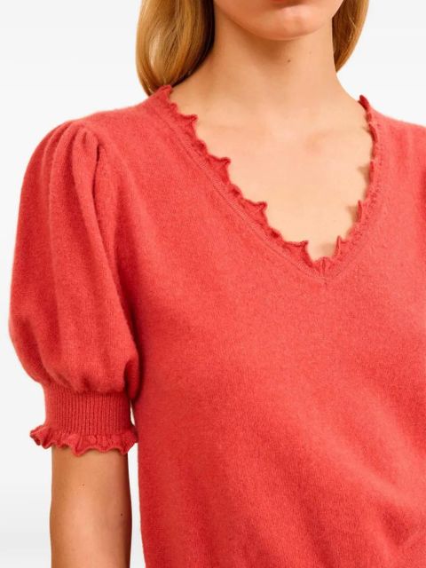 Ulla Johnson Polline V-neck top - Red
