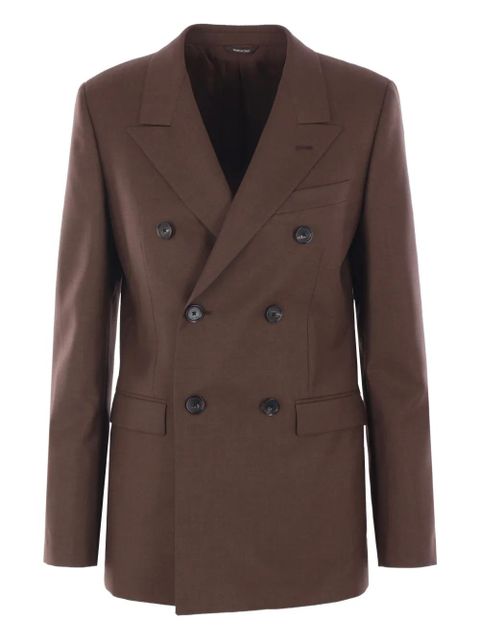 Loro Piana double-breasted wool blazer - Brown - zdjęcie produktu nr 1