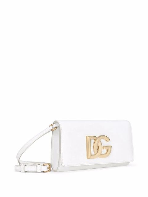 Dolce & Gabbana 3.5 leather clutch bag - White