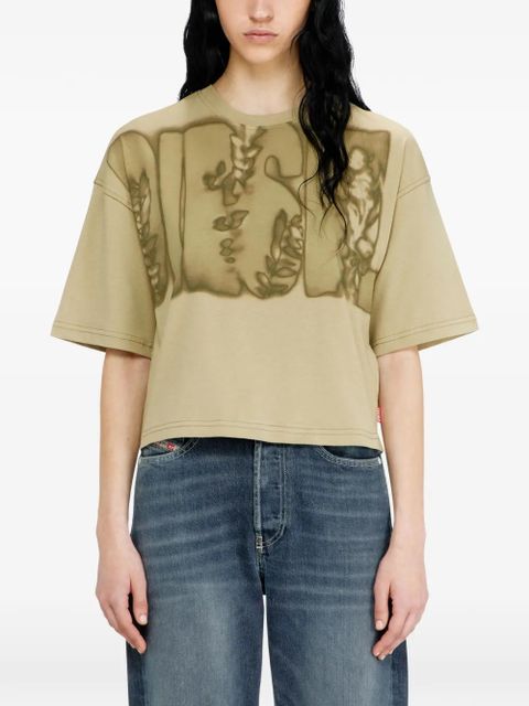 Diesel logo-print T-shirt - Green