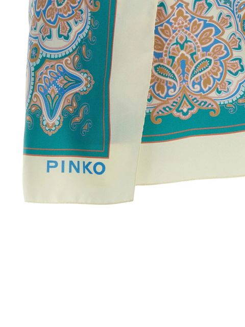 PINKO Merengue-print shorts - Blue