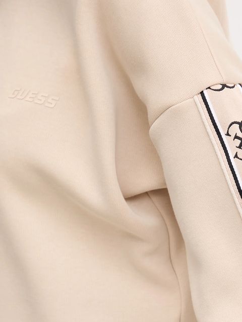 Guess bluza CYMONE damska kolor beżowy z aplikacją V3BQ16 KB3P2