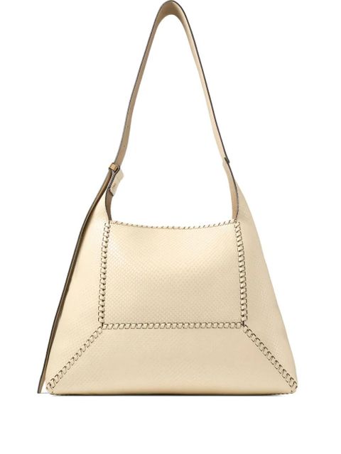 Jimmy Choo medium Diamond Hobo leather shoulder bag - Neutrals - zdjęcie produktu nr 1