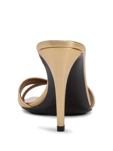 Giuseppe Zanotti Intriigo square toe heeled sandals - Gold