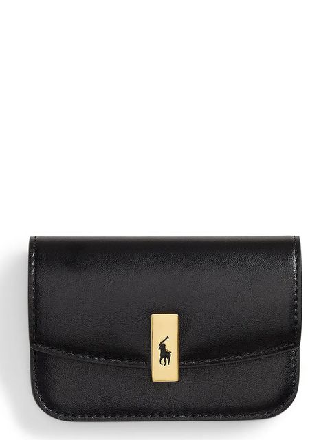 Polo Ralph Lauren portfel skórzany damski kolor czarny 427P04990 - zdjęcie produktu nr 1