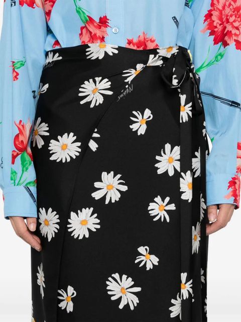 Moschino colour-block maxi skirt - Black