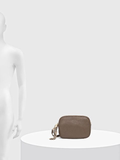 Answear.LAB torebka skórzana kolor brązowy