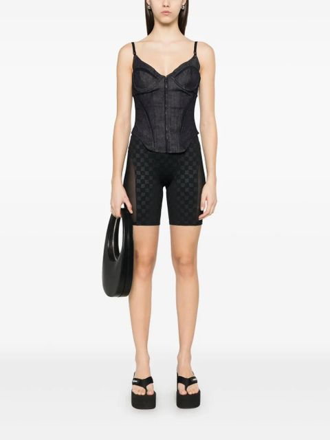 MISBHV monogram-print biker shorts - Black - zdjęcie produktu nr 2