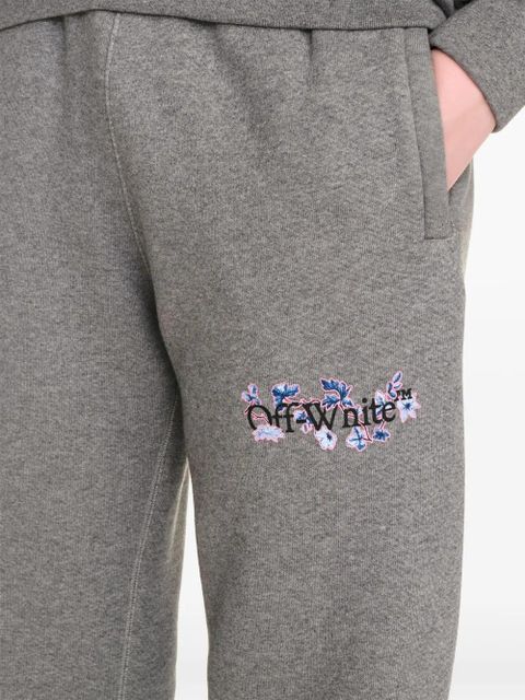 Off-White logo-print track pants - Grey
