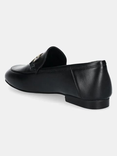 Guess mokasyny skórzane MARTYNAS damskie kolor czarny na płaskim obcasie FLPMAR LEA14