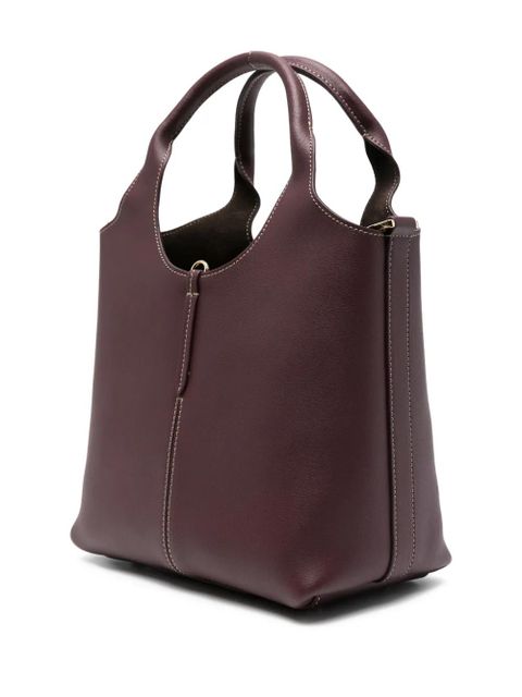 Tod's small Shopping leather tote bag - Red