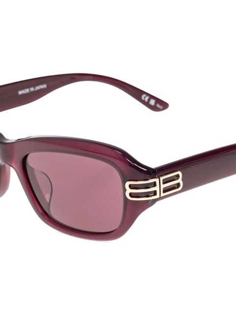 Balenciaga Eyewear logo oval-frame sunglasses - Purple