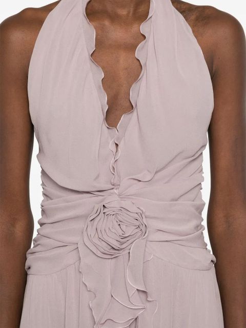 Blumarine georgette dress - Grey