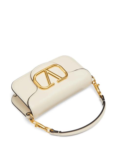 Valentino Garavani Locò small shoulder bag in calfskin - Neutrals