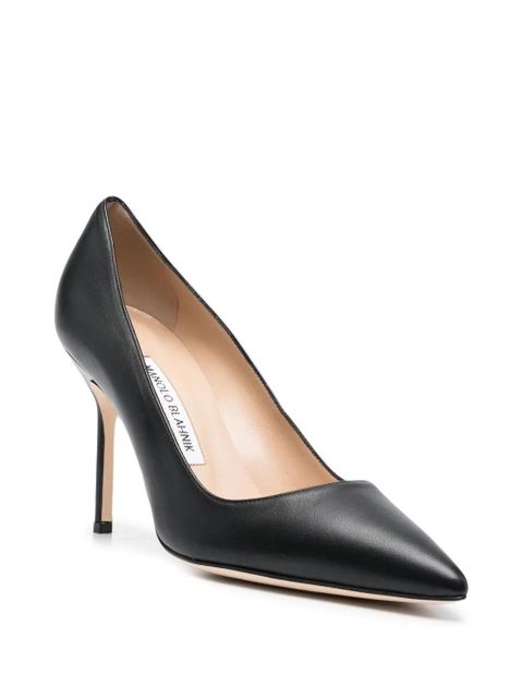 Manolo Blahnik BB 90mm leather pumps - Black - zdjęcie produktu nr 2