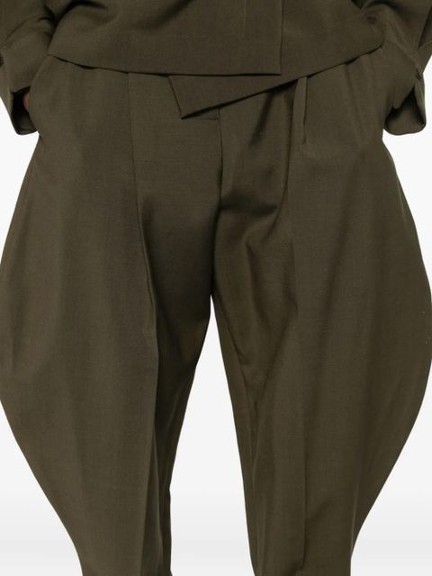 FENDI pleated trousers - Green